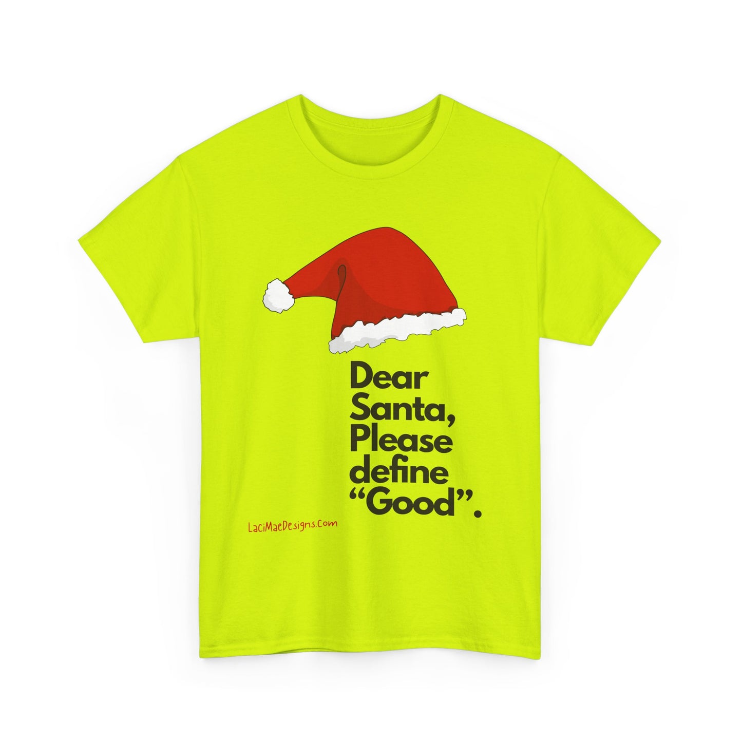 Unisex Heavy Cotton Tee with Christmas design