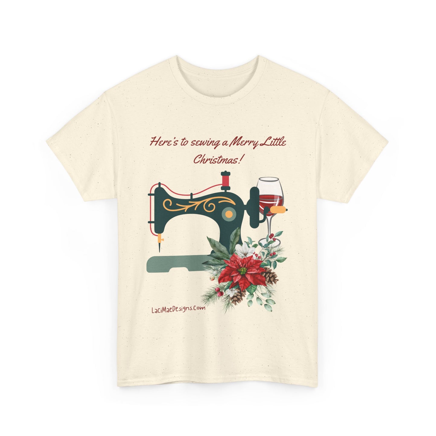 Fun and cute, Christmas themed for the seamstress, Unisex Heavy Cotton Holiday graphic Tee