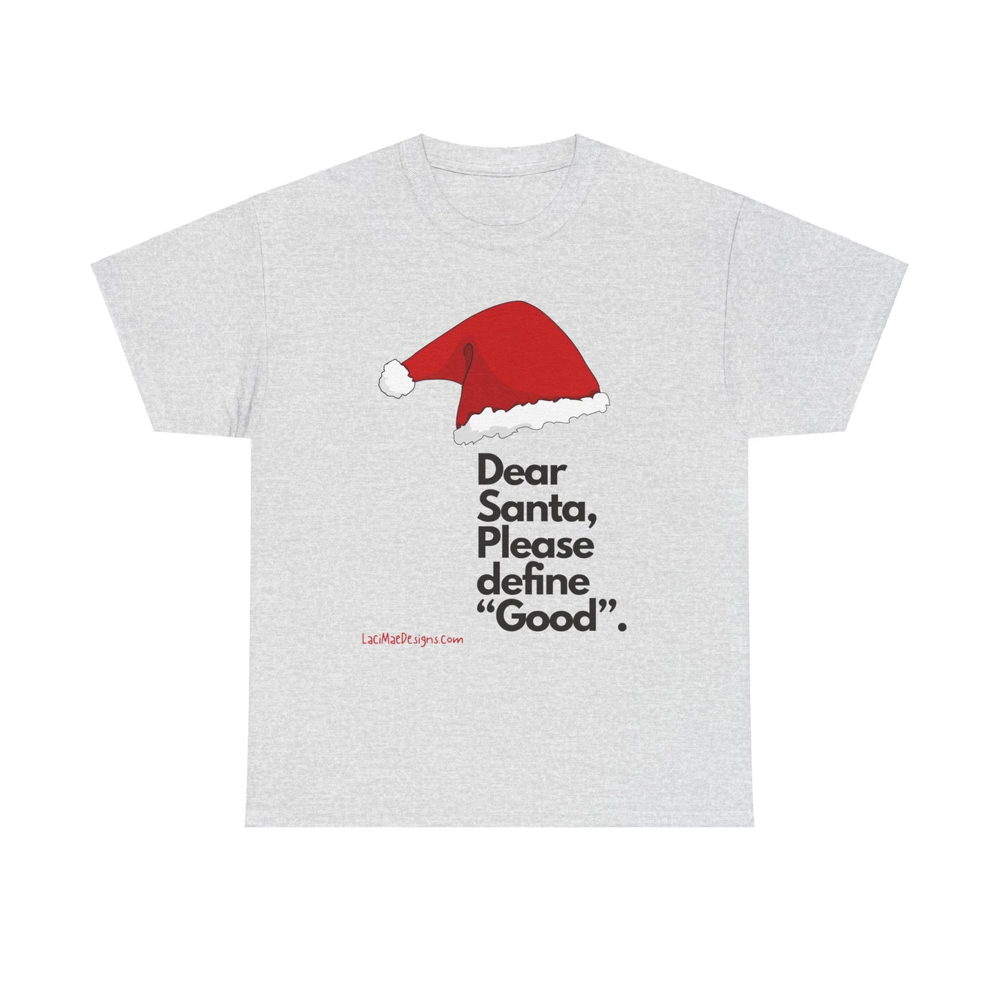 Unisex Heavy Cotton Tee with Christmas design