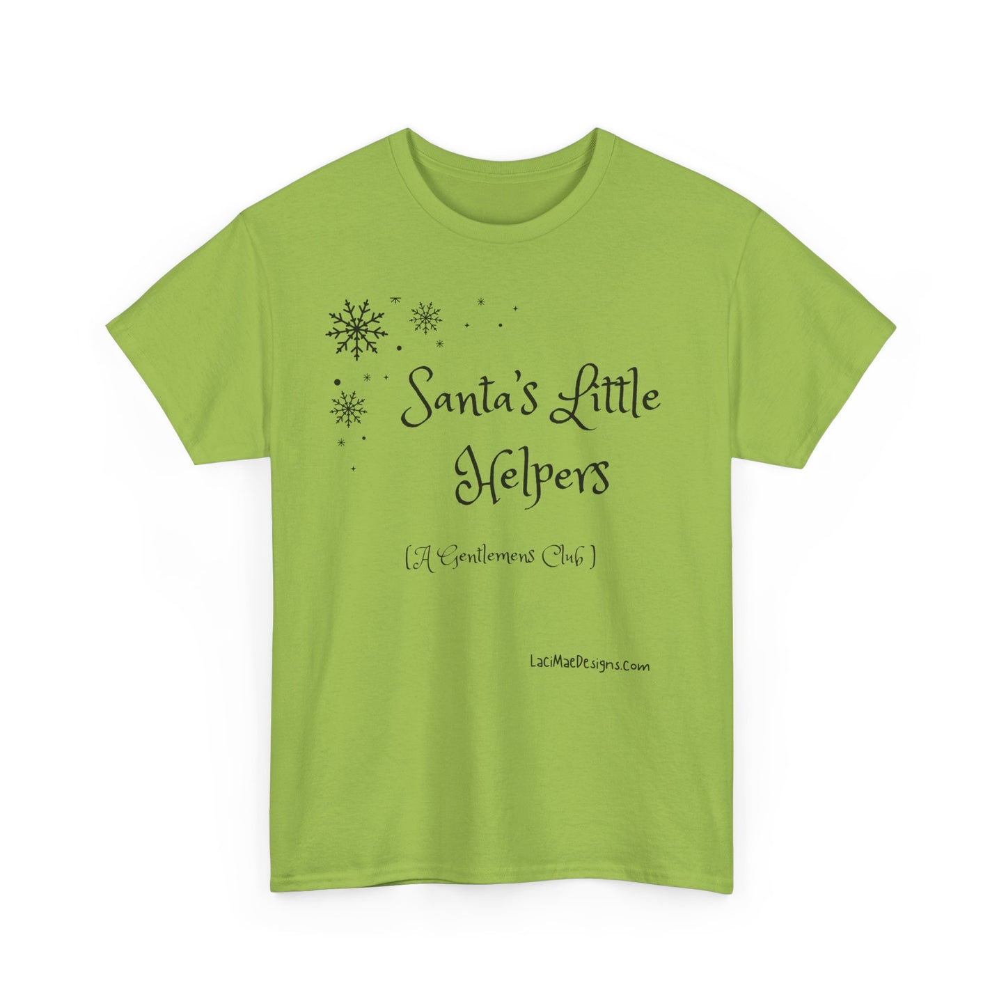 Fun, imaginary North Pole Gentleman's Club Unisex Heavy Cotton Tee