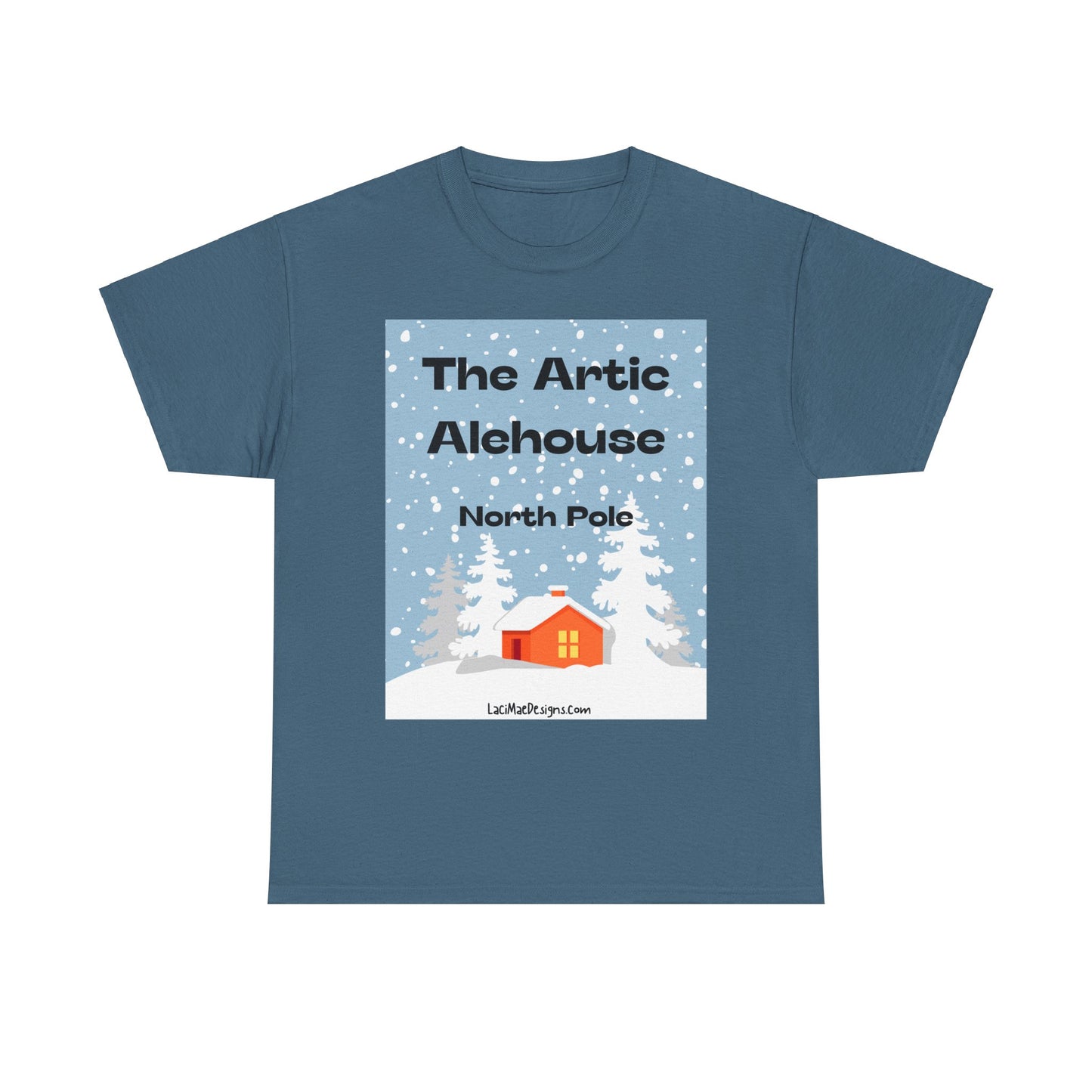 Fun, Imaginary North Pole Bar Unisex Heavy Cotton Tee