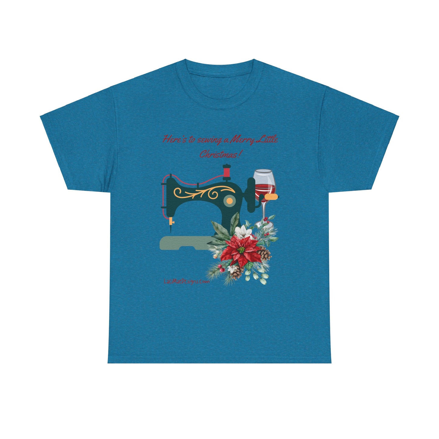 Fun and cute, Christmas themed for the seamstress, Unisex Heavy Cotton Holiday graphic Tee