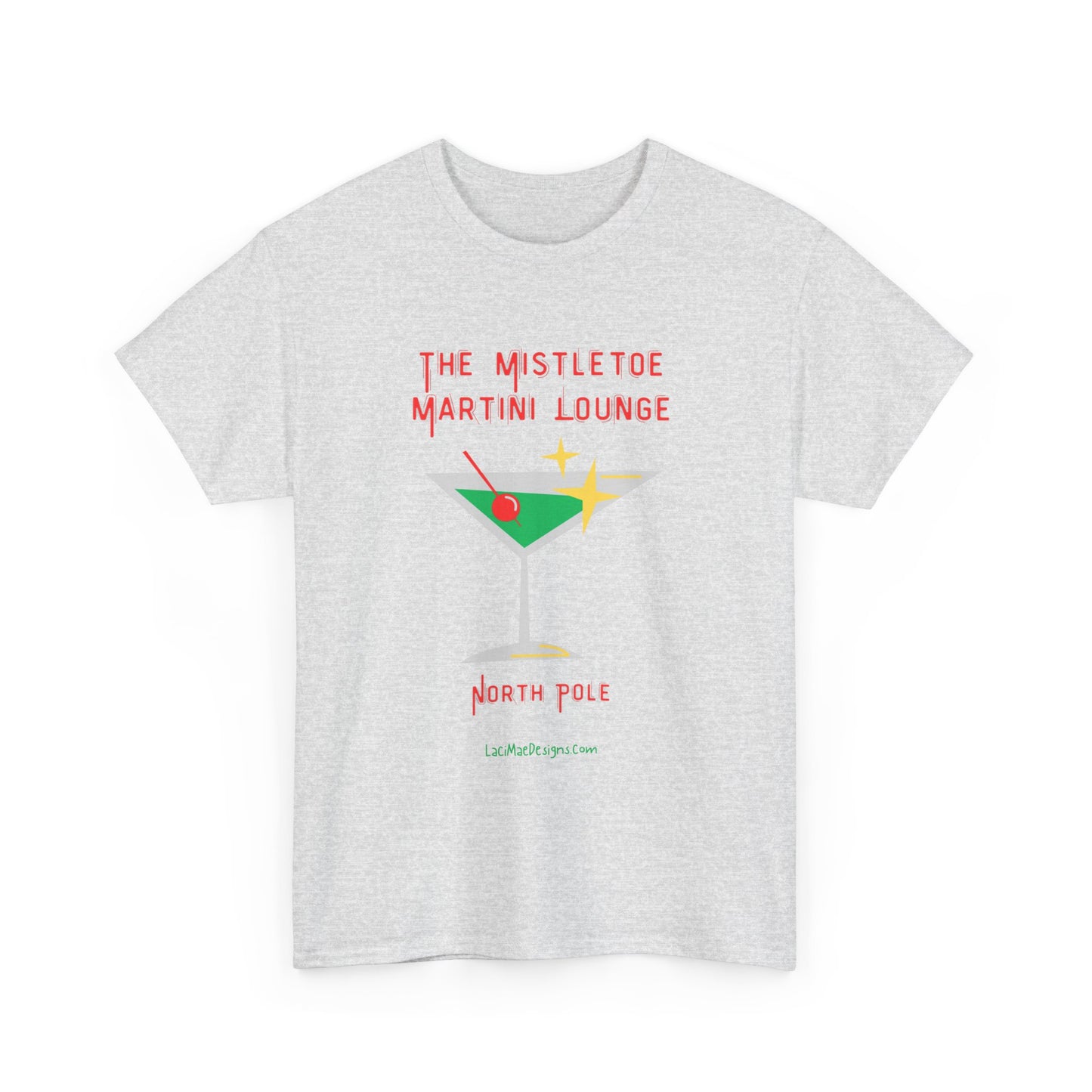 Fun imaginary North Pole lounge graphic Unisex Heavy Cotton Tee