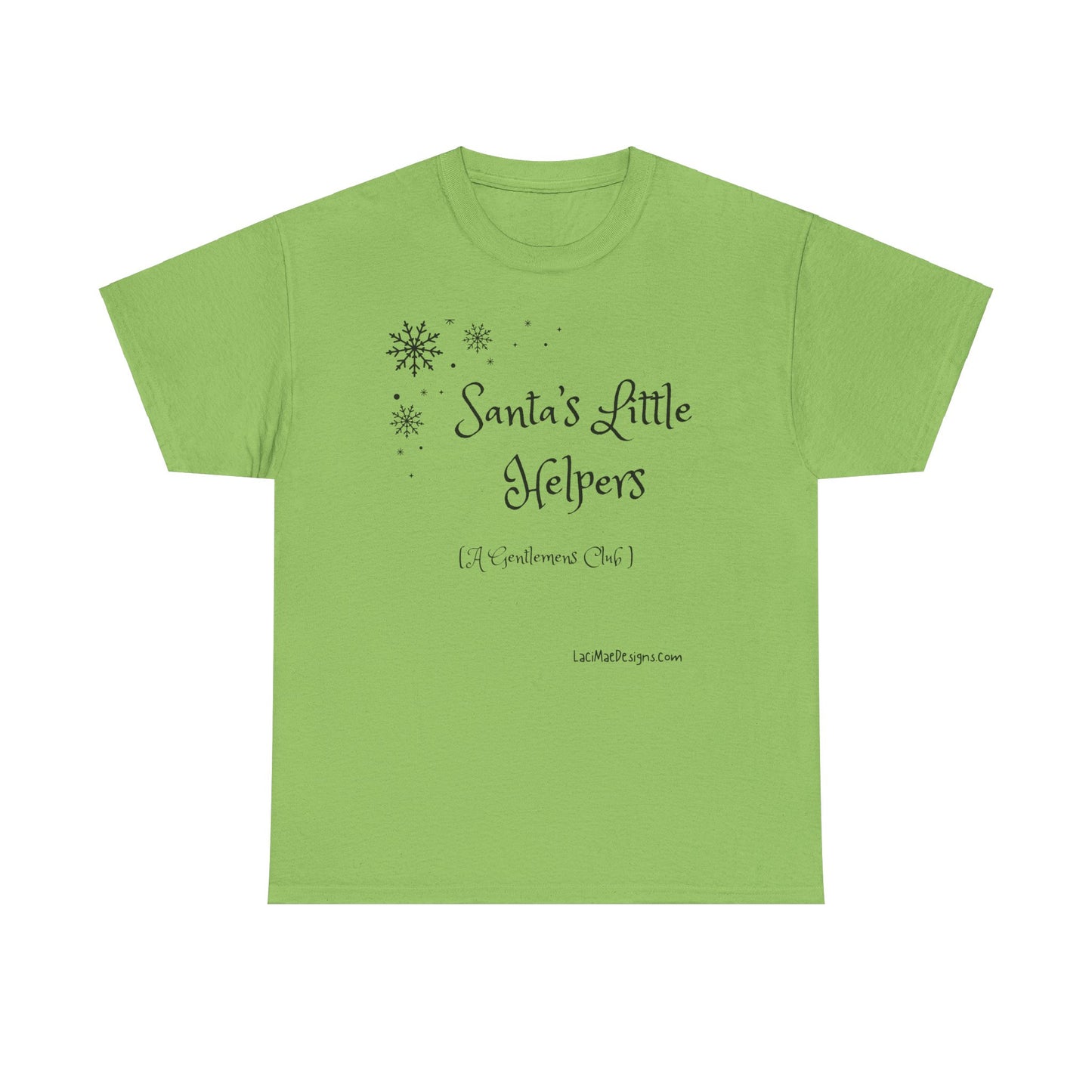 Fun, imaginary North Pole Gentleman's Club Unisex Heavy Cotton Tee