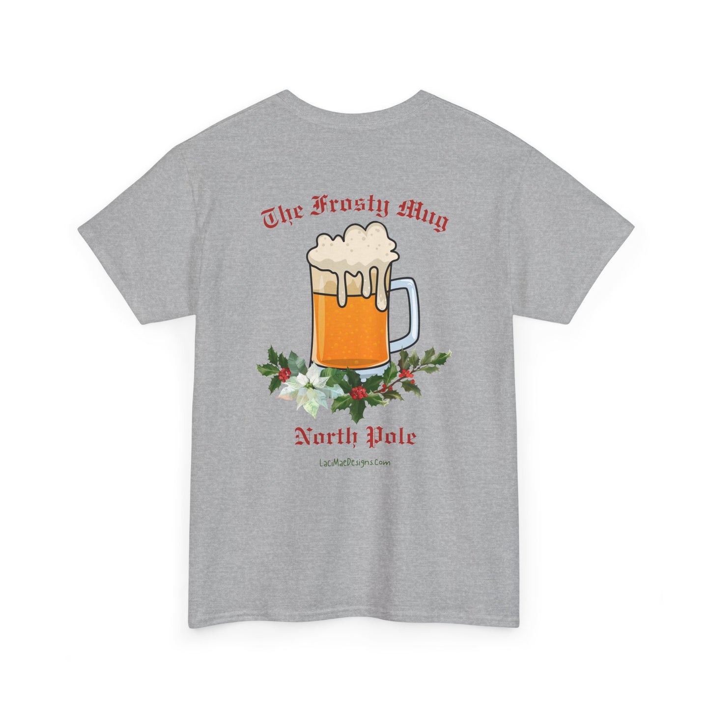 Imaginary North Pole bar/pub Christmas Holiday themed Unisex Heavy Cotton Tee