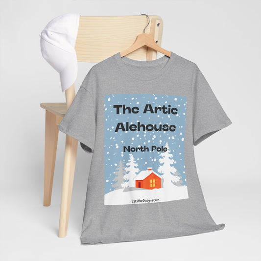 Fun, Imaginary North Pole Bar Unisex Heavy Cotton Tee