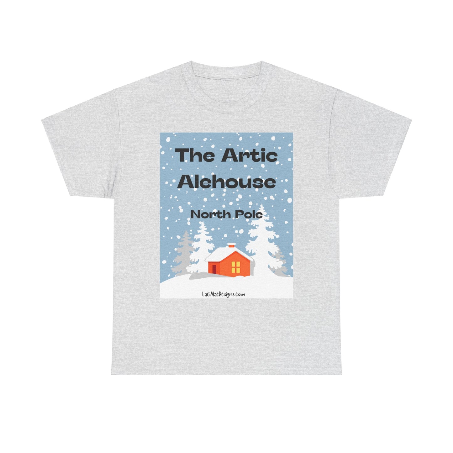 Fun, Imaginary North Pole Bar Unisex Heavy Cotton Tee