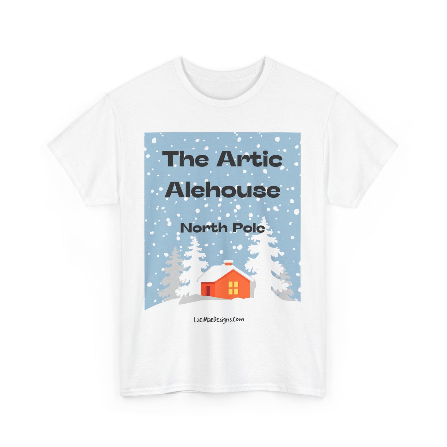 Fun, Imaginary North Pole Bar Unisex Heavy Cotton Tee