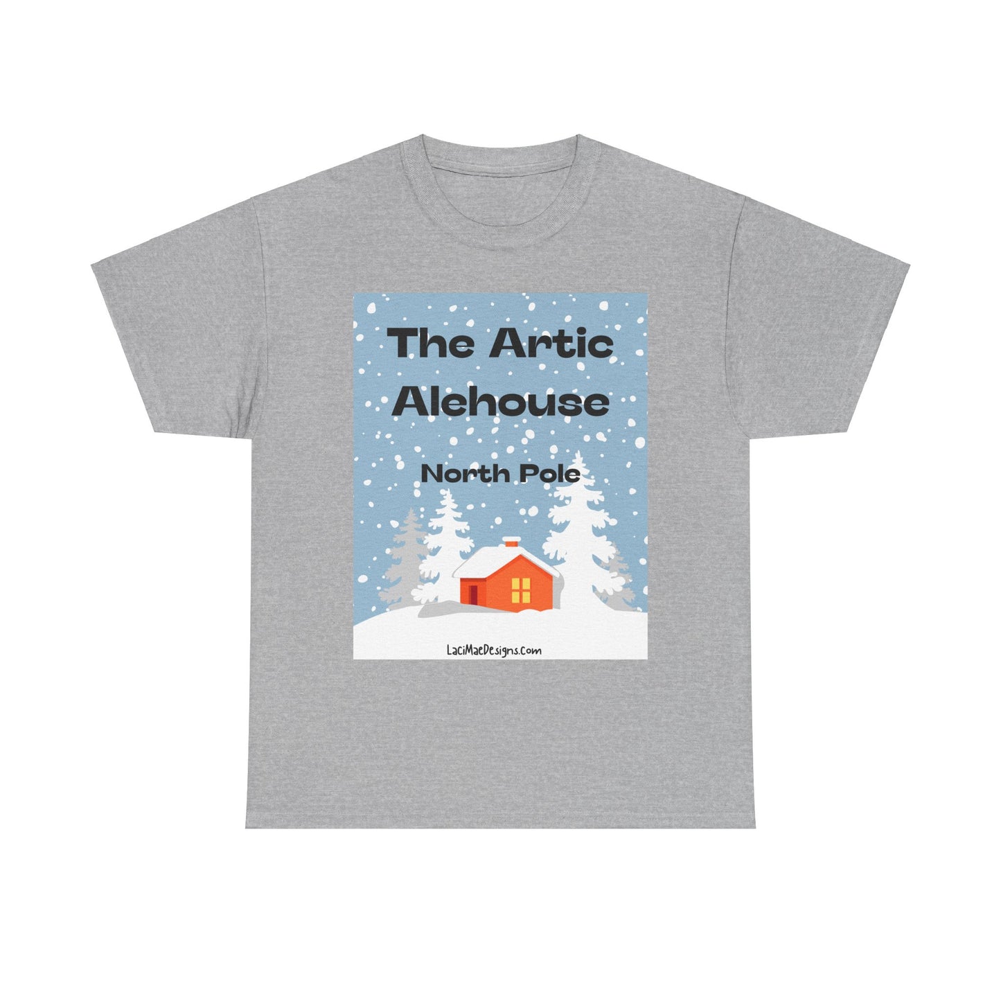 Fun, Imaginary North Pole Bar Unisex Heavy Cotton Tee