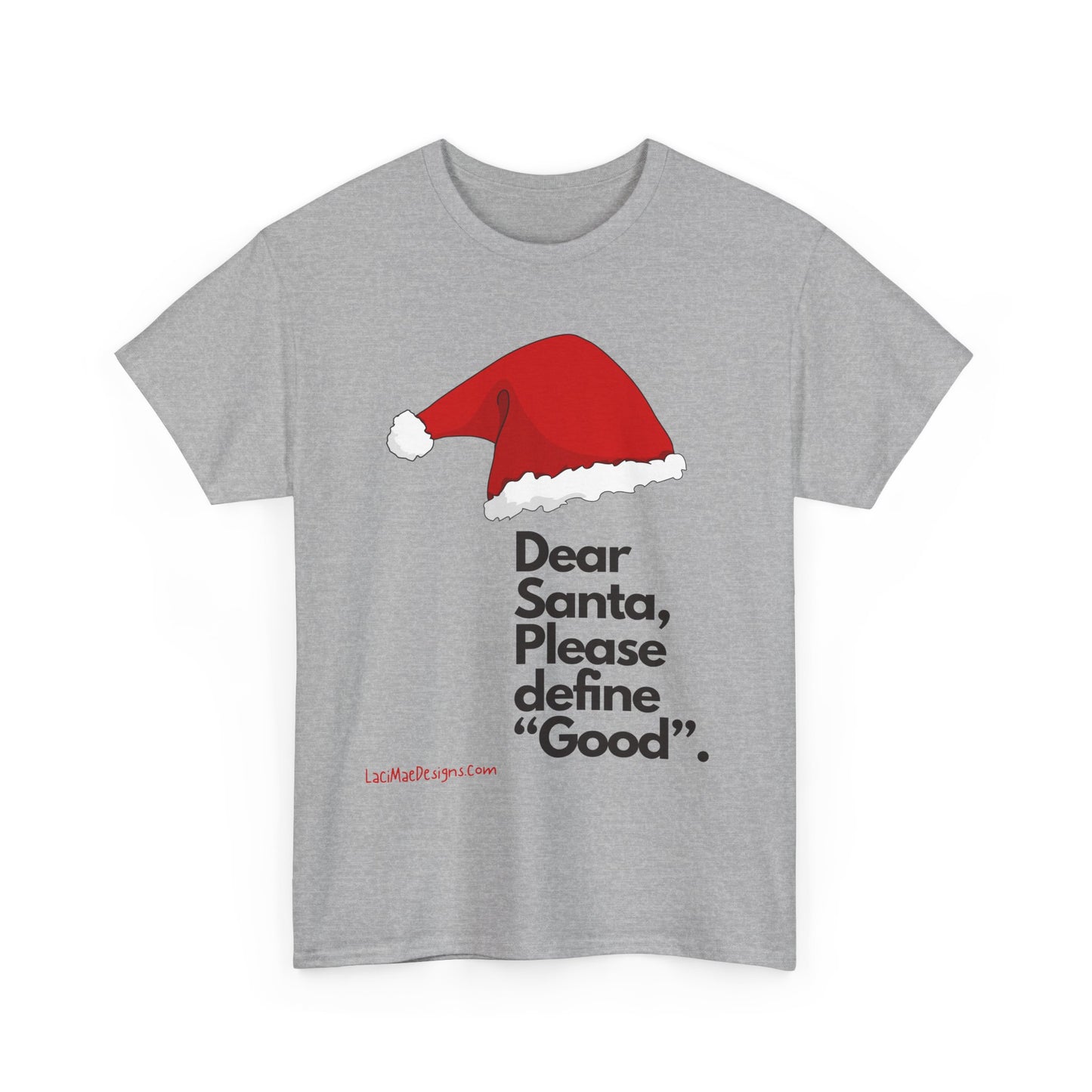 Unisex Heavy Cotton Tee with Christmas design